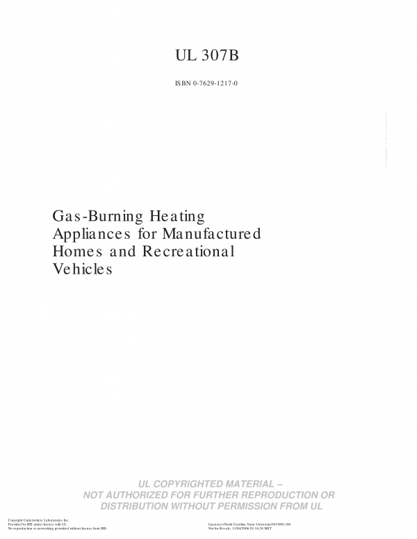UL 307B PDF